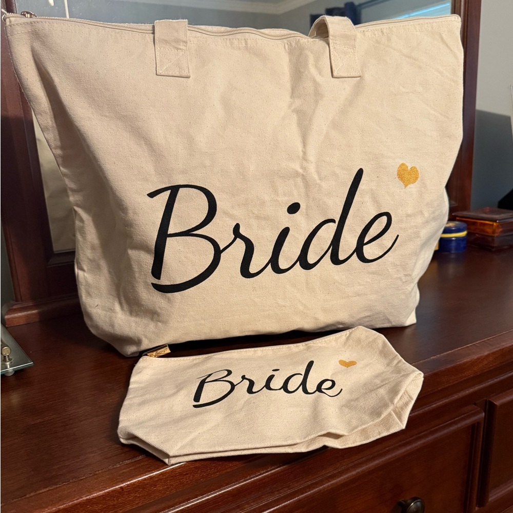 Bride Canvas Tote Bag Set
